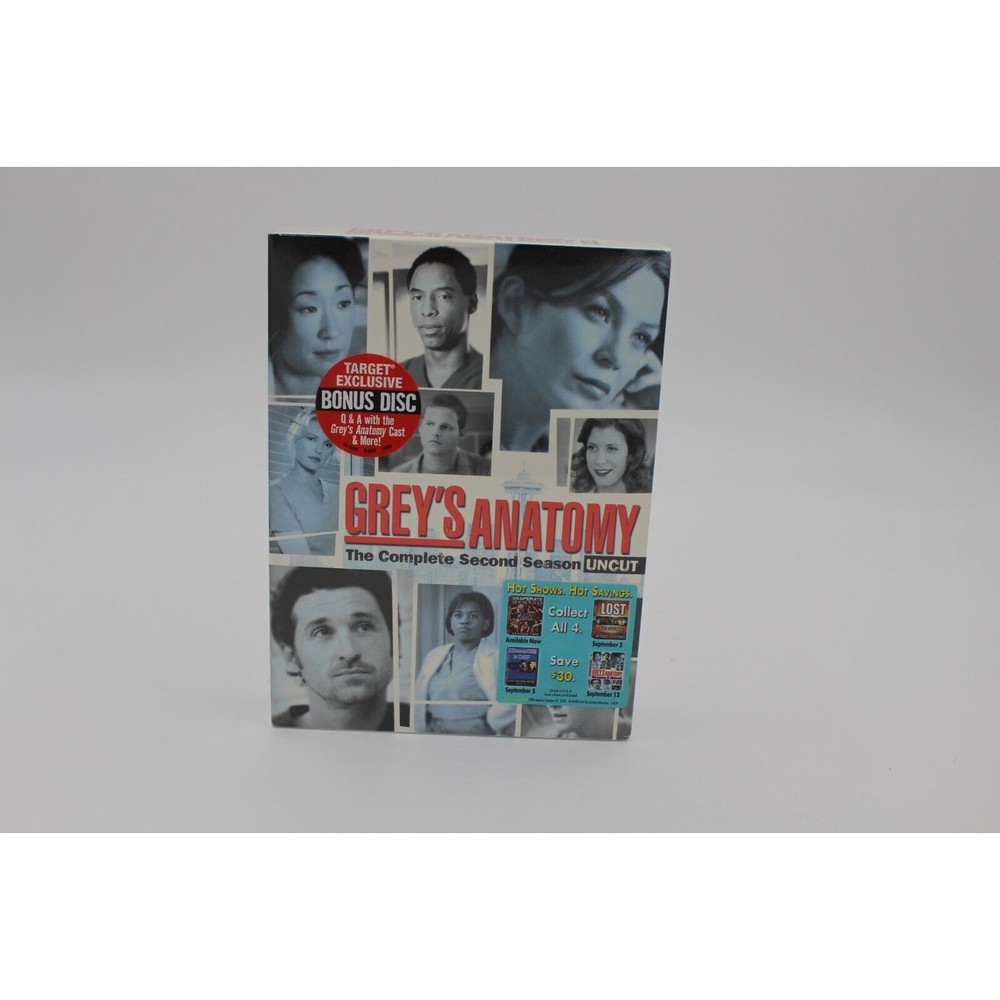 Greys Anatomy - Season 2: Uncut DVD, 2006, 6-Disc Set New Sealed